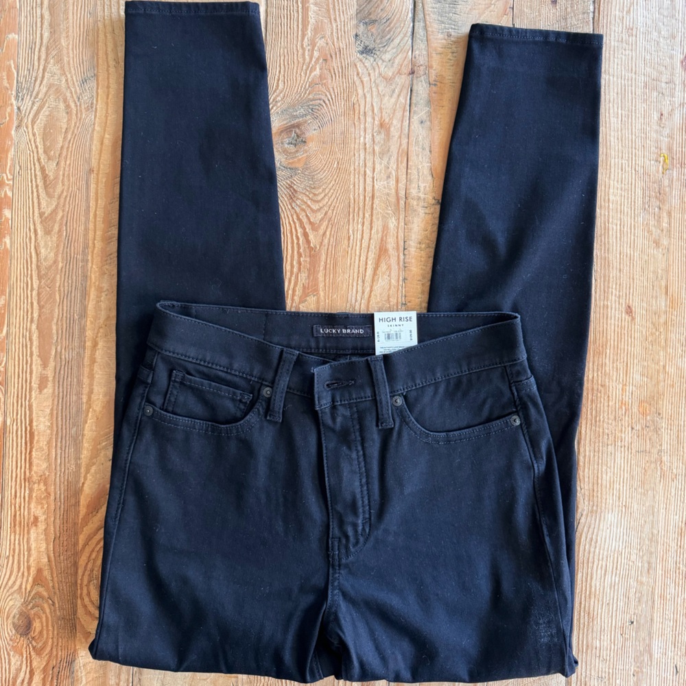 NWT Lucky Brand Bridgette Skinny Jean, black, size 8